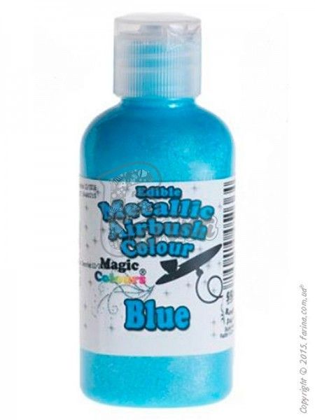 Краситель для аэрографа Синий металлик Magic Colours 55 мл - Metallik Airbrush (Металлик Эйрбраш)< фото цена